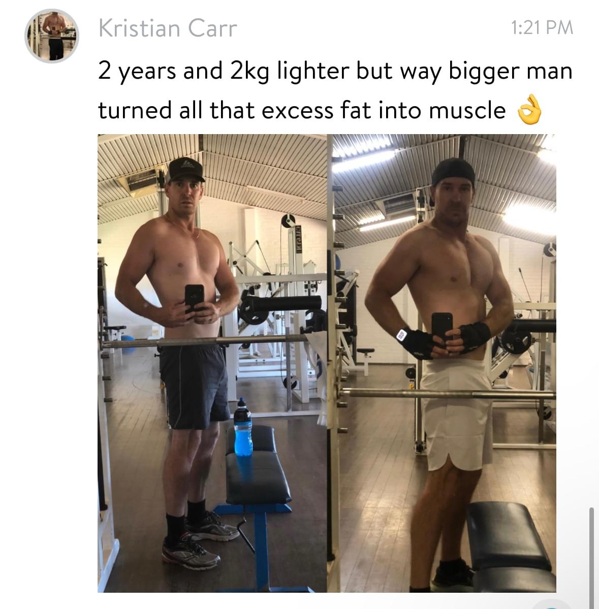 Before and after transformation 3